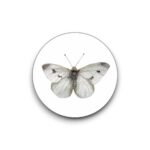 Sluitsticker - Witte vlinder