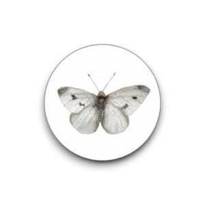 Sluitsticker - Witte vlinder