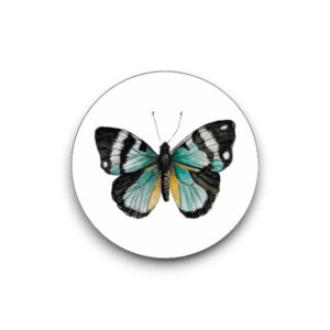 Sluitsticker - Turquoise vlinder