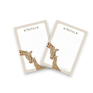 A6 Notitieblokje - Giraffe liefde