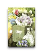 A6 Ansichtkaart - Kist vol bloemen
