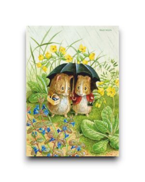 A6 Ansichtkaart - ‘The Guinea Pig Shoppers’