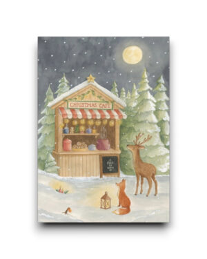 A6 Ansichtkaart - Christmas Café