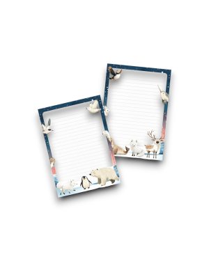 A5 Schrijfblok - Arctische Dieren