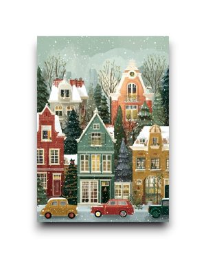 A6 Ansichtkaart - Christmas Village: No. 2