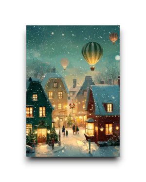 A6 Ansichtkaart - Christmas Village: No. 3