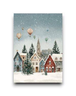 A6 Ansichtkaart - Christmas Village: No. 4