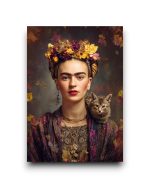 A6 Ansichtkaart - Frida Kahlo: Autumn Cat