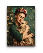 A6 Ansichtkaart - Frida Kahlo: Christmas Dog