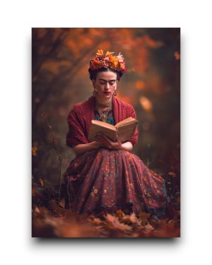 A6 Ansichtkaart - Frida Kahlo: Forest reading