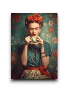 A6 Ansichtkaart - Frida Kahlo: Tea moment