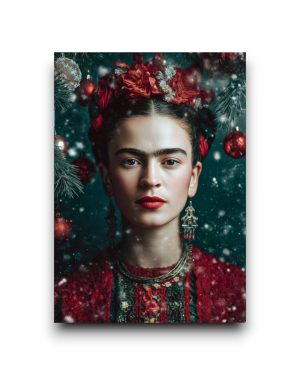 A6 Ansichtkaart - Frida Kahlo: Winter sparkle