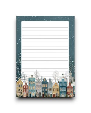 A5 Schrijfblok - Winter Town Stories
