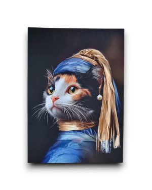 A6 Ansichtkaart - Vermeer Cat Calico