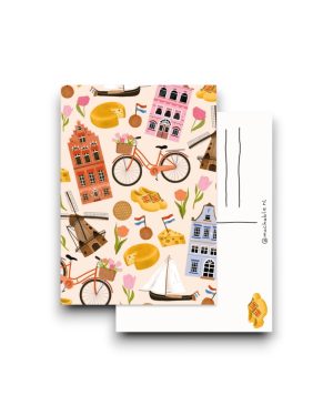 A6 Ansichtkaart - Hollands patroon