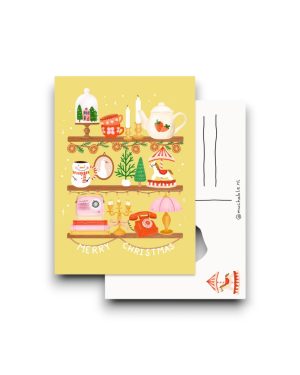 A6 Ansichtkaart - Cute shelfs